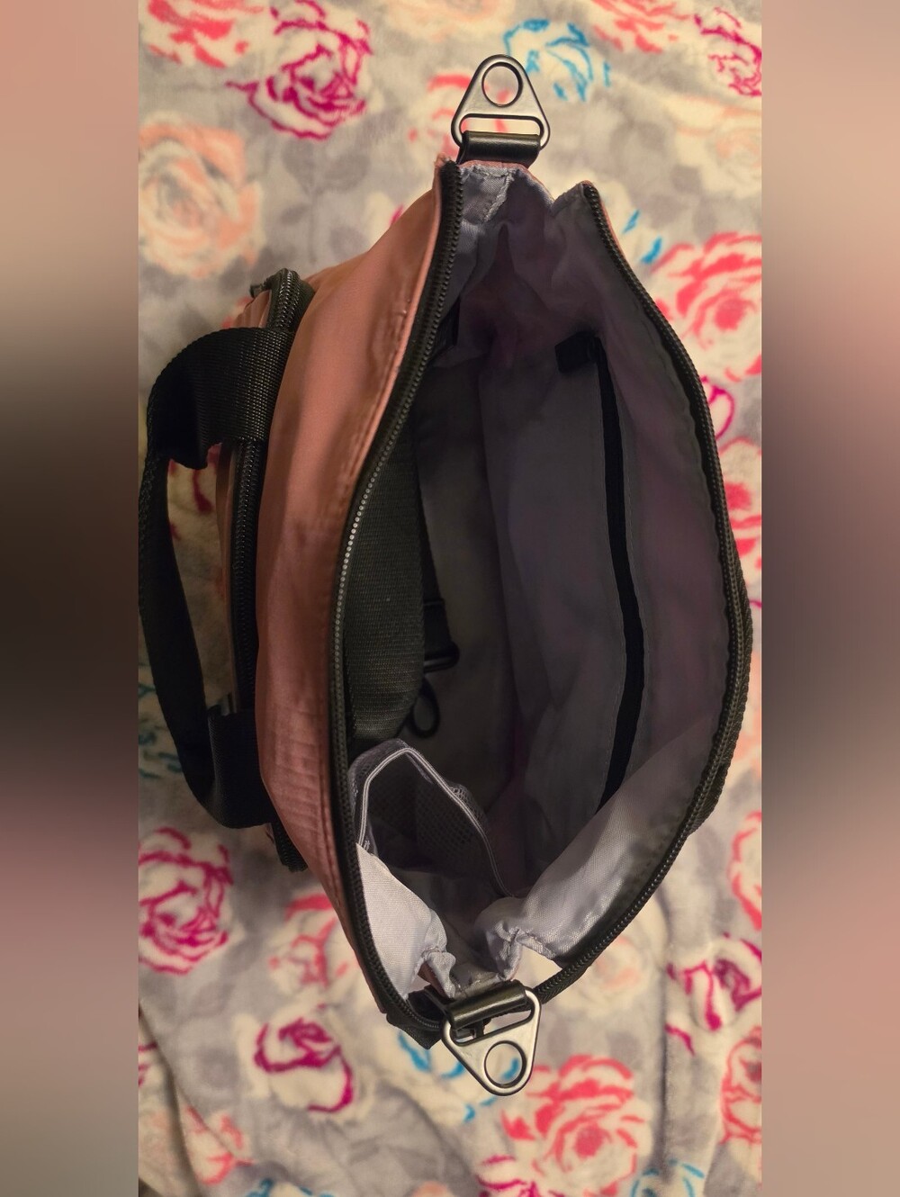 EUC! IHKWIP Dusty Rose Crossbody Bag - Picture 5 of 8